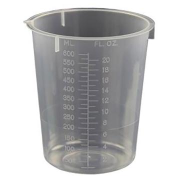 谱莱 塑料烧杯，600ml，塑料烧杯-600ml 售卖规格：1个