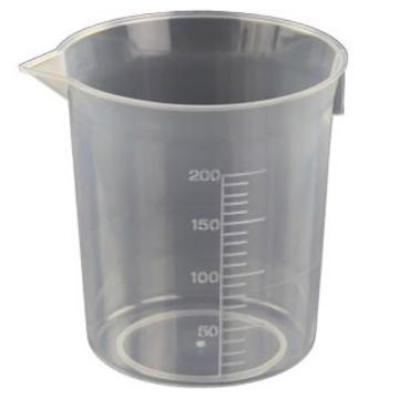 谱莱 塑料烧杯，200ml，塑料烧杯-200ml 售卖规格：1个