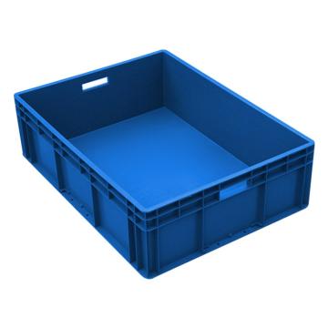 英达斯贝克 EU周转箱，EU8623，蓝色 外尺寸：800×600×230mm，无盖 售卖规格：1个