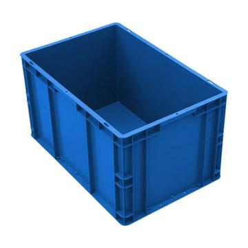 英达斯贝克 EU周转箱，EU6433，蓝色 外尺寸：600×400×330mm，无盖 售卖规格：1个
