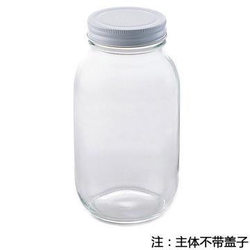 亚速旺/Asone 广口玻璃瓶，不含盖，M-730，1-4984-02 售卖规格：20个/盒