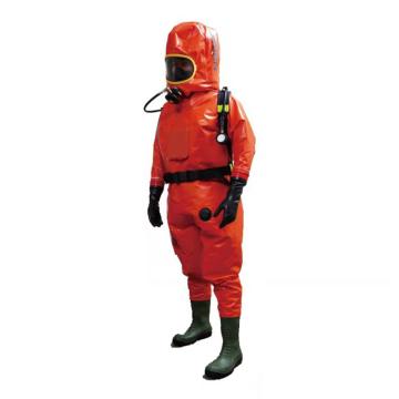 霍尼韦尔Honeywell EasyChem外置型重型防化服，1400020-M-42，M，红色，对应鞋码42