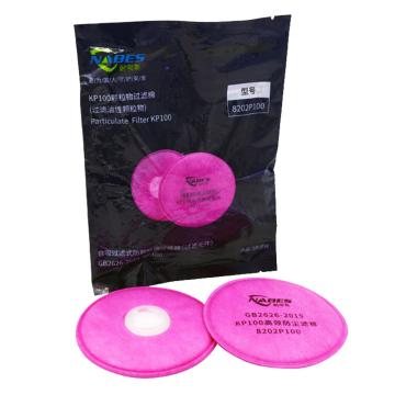 耐呗斯 高效防尘滤棉，8202P100 粉色 售卖规格：2片/包