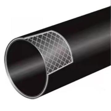 万鑫军联 HDPE100级给水用钢丝网骨架聚乙烯复合管1.6MPa，公称外径*壁厚De250×12.00 售卖规格：6米/根