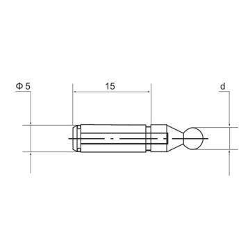 戈耐德 齿轮外径千分尺测头，GN1-130-218 Φ1.0-6.0mm、不含第三方检测 售卖规格：1个