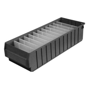 英达斯贝克 分隔式零件盒(不带隔板），6023H 大4号,尺寸:600×235×140mm,灰色 售卖规格：1个