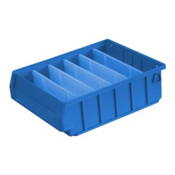 英达斯贝克 分隔式零件盒(不带隔板），3023 中1号,尺寸:300×235×90mm,蓝色 售卖规格：1个