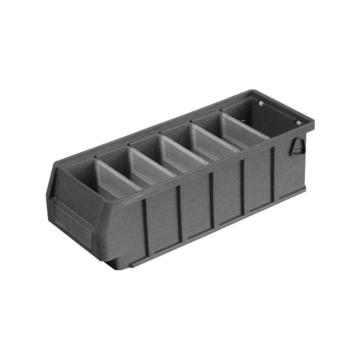 英达斯贝克 分隔式零件盒(不带隔板），3011 小1号,尺寸:300×110×90mm,灰色 售卖规格：1个