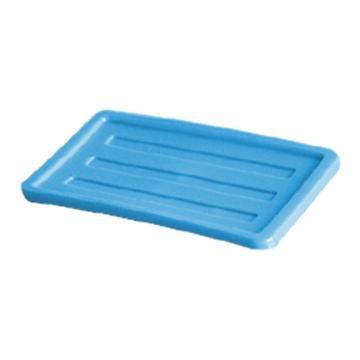 英达斯贝克 塑料固定式分格周转箱箱盖，天蓝色,中号通用盖2# 尺寸:380×280×10mm 售卖规格：1个