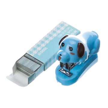 晨光 带卷笔刀小狗型12号订书机套装，ABS916B2 售卖规格：1个