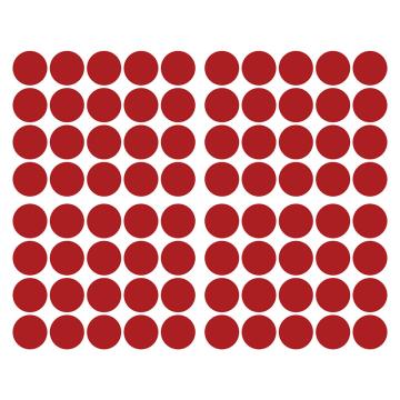 嘉辽 5S管理地贴(圆点耐叉车，红色），50mm，EBS3107 售卖规格：50个/包