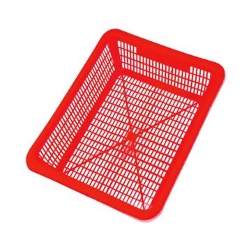 英达斯贝克 塑料周转筐,6#红色，外尺寸:415×325×125mm 售卖规格：1个