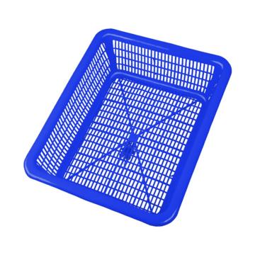 英达斯贝克 塑料周转筐,5#蓝色，外尺寸:470×370×140mm 售卖规格：1个