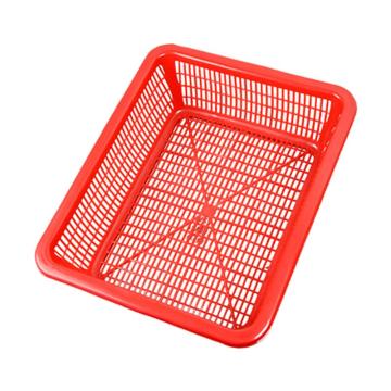 英达斯贝克 塑料周转筐,5#红色，外尺寸:470×370×140mm 售卖规格：1个