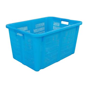 英达斯贝克 塑料周转筐,2#渔箱，外尺寸:675×485×370mm,天蓝色 售卖规格：1个