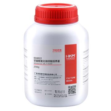 环凯微生物 甘露醇氯化钠琼脂培养基（15版药典），24022 250g/瓶 售卖规格：1瓶