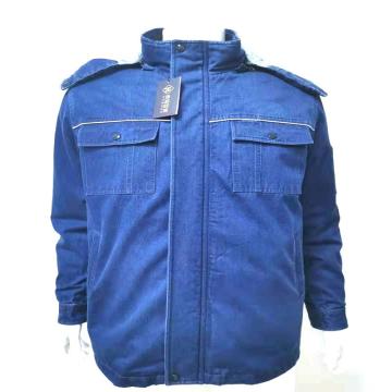 虎邦世家 防静电牛仔棉服，HBSJ124 150-195 蓝色 售卖规格：1件