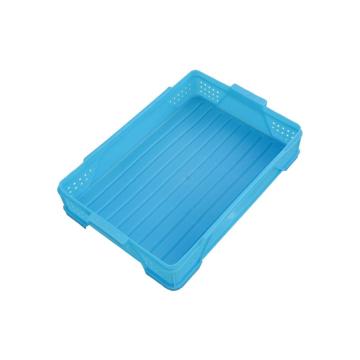 英达斯贝克 塑料方盘，食品箱 外尺寸:640×425×120mm,天蓝色 售卖规格：1个
