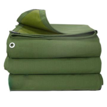 嘉辽 防雨布，有机硅帆布，2×3m，600g，军绿，厚度0.9，EBS3194