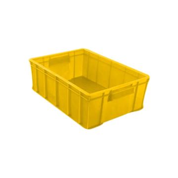 英达斯贝克 塑料周转箱，9#黄色 外尺寸:195×146×65mm 售卖规格：1个