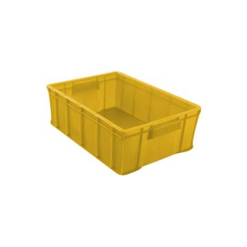 英达斯贝克 塑料周转箱，7#黄色 外尺寸:300×200×87mm 售卖规格：1个