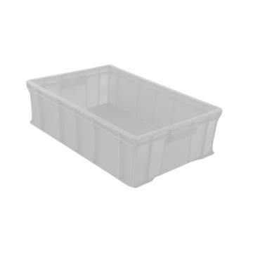 英达斯贝克 塑料周转箱，2#白色 外尺寸:650×410×155mm 售卖规格：1个