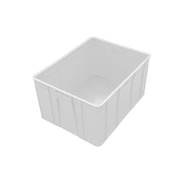 英达斯贝克 塑料周转箱，M19白色,1#封闭箱 外尺寸:710×550×375mm 售卖规格：1个