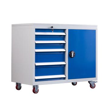盛悦欣美 五抽+轮子工具柜(蓝+灰白),板厚0.8，承载300kg 售卖规格：1个