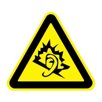 嘉辽 GB安全警示标签（噪声有害），边长10cm，自粘型乙烯，EBS2371 售卖规格：10片/包