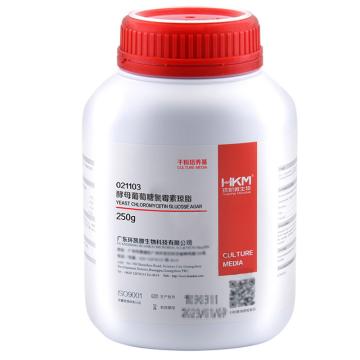 环凯微生物 酵母葡萄糖土霉素琼脂基础，21103 250g/瓶 售卖规格：1瓶