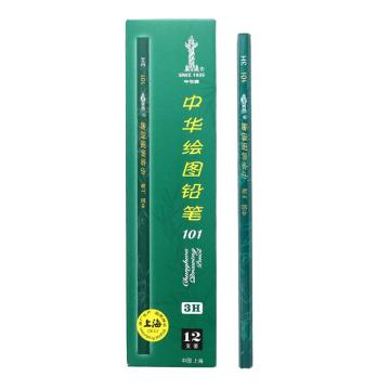 中华 铅笔，101 3B 绘图铅笔（12支/盒） 售卖规格：1盒