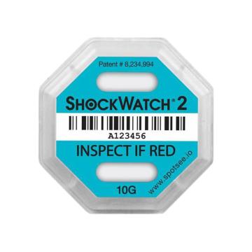 shockwatch 二代震动指示器，shockwatch2-10g 兰色 售卖规格：100个/盒