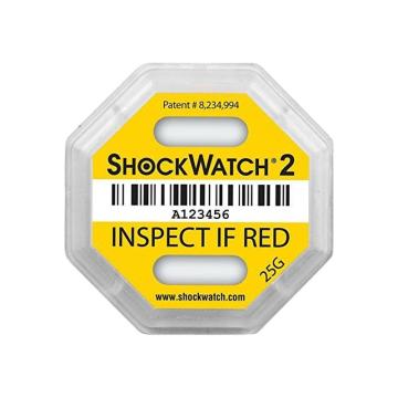 shockwatch 二代震动指示器，shockwatch2-25g，黄色 售卖规格：100个/盒