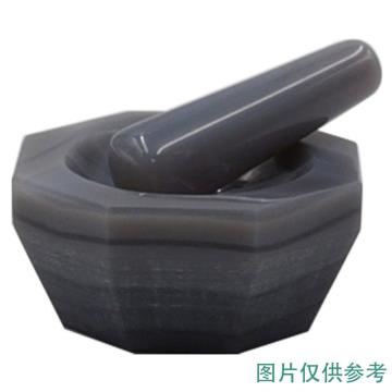 安赛瑞 玛瑙研钵（带研棒）捣药研磨杵玛瑙乳钵，耐磨，内径190mm，610015 售卖规格：1个