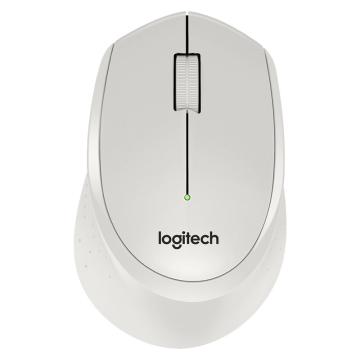 罗技/Logitech 轻音无线鼠标，M330 白色 无线办公鼠标 售卖规格：1个