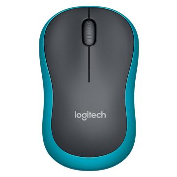 罗技/Logitech 无线鼠标，M186 蓝色 商务办公家用鼠标 售卖规格：1个