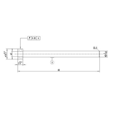 三磨 V-CBN砂轮，硬质合金基体，1A1W 5×5×80×D6，600# 售卖规格：1根