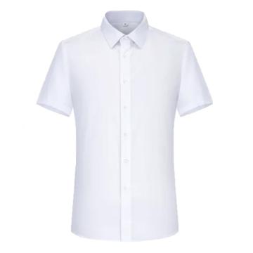 圣凯罗 短袖衬衫，HYD8605-短 男士白色全棉免烫，37-46 售卖规格：1件