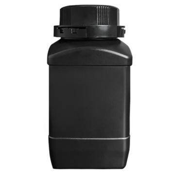 安赛瑞 塑料方形试剂瓶（5个装）黑色防盗盖试剂瓶避光方瓶样品瓶塑料瓶采样瓶 250ml，600700 售卖规格：5个/件