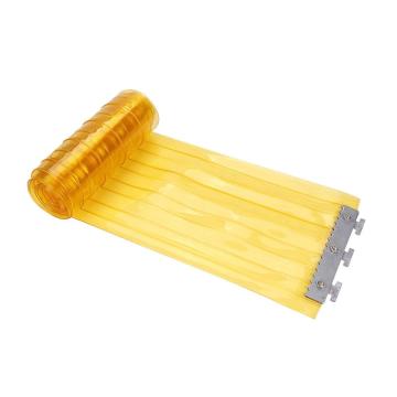 安赛瑞 PVC软门帘定制，590004 宽约19cm，厚1.8mm，透明黄，1米价，5米起订 售卖规格：1米