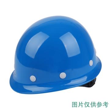Raxwell 客户定制玻璃钢安全帽（蓝色），前侧印白色“中粮"