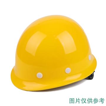 Raxwell 客户定制玻璃钢安全帽（黄色），前侧印蓝色“中粮"