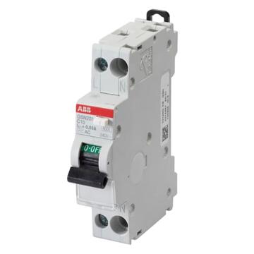 ABB GSN201系列漏电保护断路器，GSN201 L C10 AC30 1P 10A C型 AC230/240V 4.5kA ，10134846 售卖规格：1个