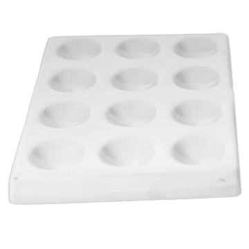 垒固 白瓷反应板，C-000883 12孔 售卖规格：1块