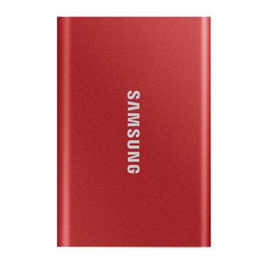三星/SAMSUNG 固态硬盘，MU-PC1T0R/CN T7-非指纹解锁-版 红色-1TB 移动固态硬盘（PSSD） 售卖规格：1个