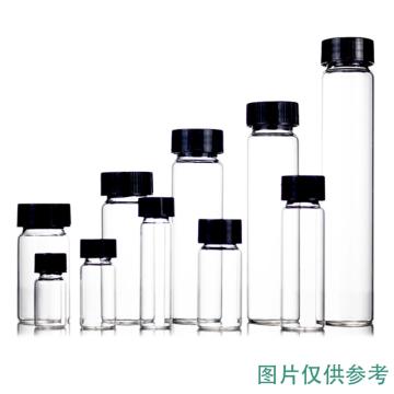 安赛瑞 螺口玻璃样品瓶（10个装）实验室透明样品瓶试剂瓶留样瓶 3ml 16×35mm，600411 售卖规格：10个/件