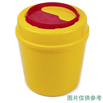安赛瑞 利器盒 圆形垃圾桶锐器盒 黄色圆形 废物收纳垃圾桶 15升，26852 售卖规格：10个/件
