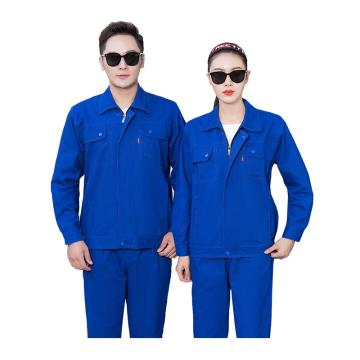 笙谷 春秋双层工作服，XGPD041A-M 全棉厚纱卡，艳蓝色 售卖规格：1套