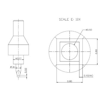 SPT 吸嘴，1059D-17.48-W-PL-0.80-0.80-0.10 1059D-17.48-W-PL-0.80-0.80-0.10 售卖规格：1个