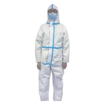 先防時代 醫用防護服，無菌連身式膠條型，白色，180cm，1件/袋